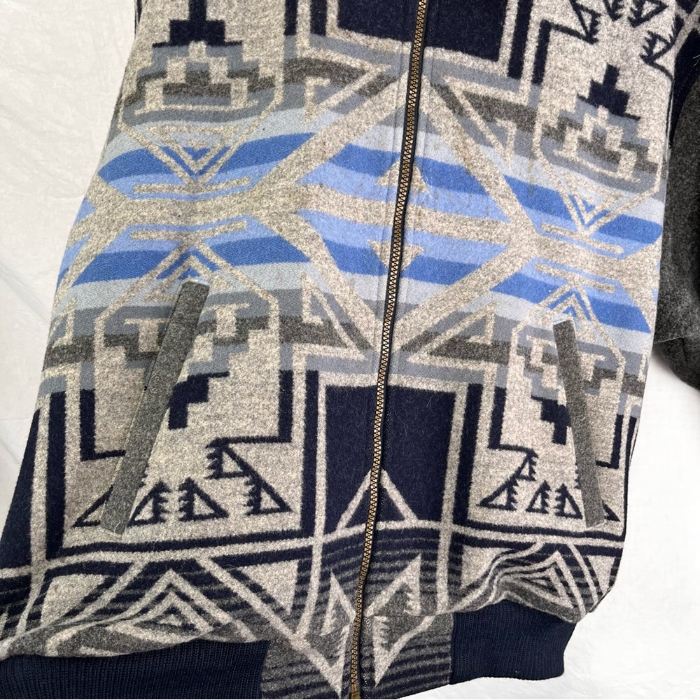 Vintage Pendleton Wool Bomber Jacket Men XXL High… - image 4